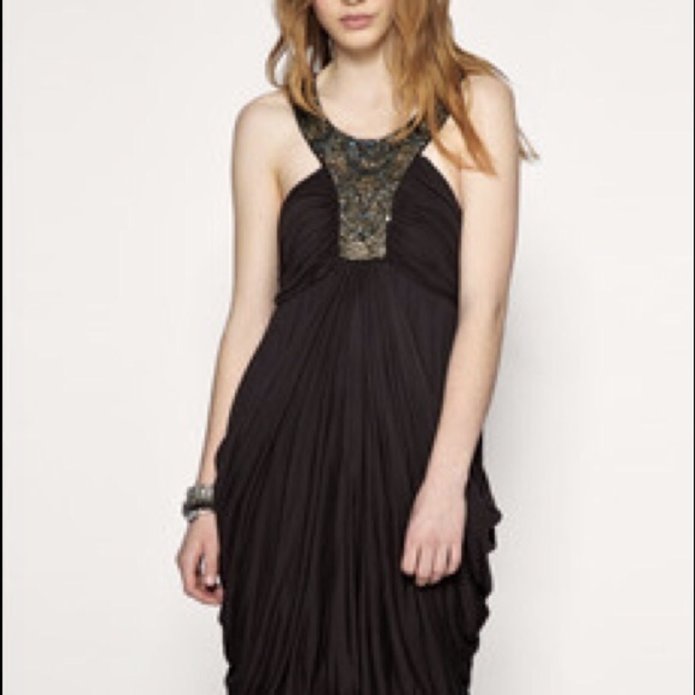 All Saints Akiko Spitalfields beaded dress US 0-4 - Picture 2 of 4